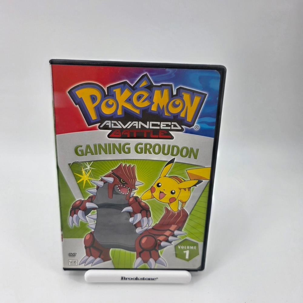 Pokemon Advanced Battle Gaining Groudon Volume 1 DVD VIZ Media 2006 NTSC